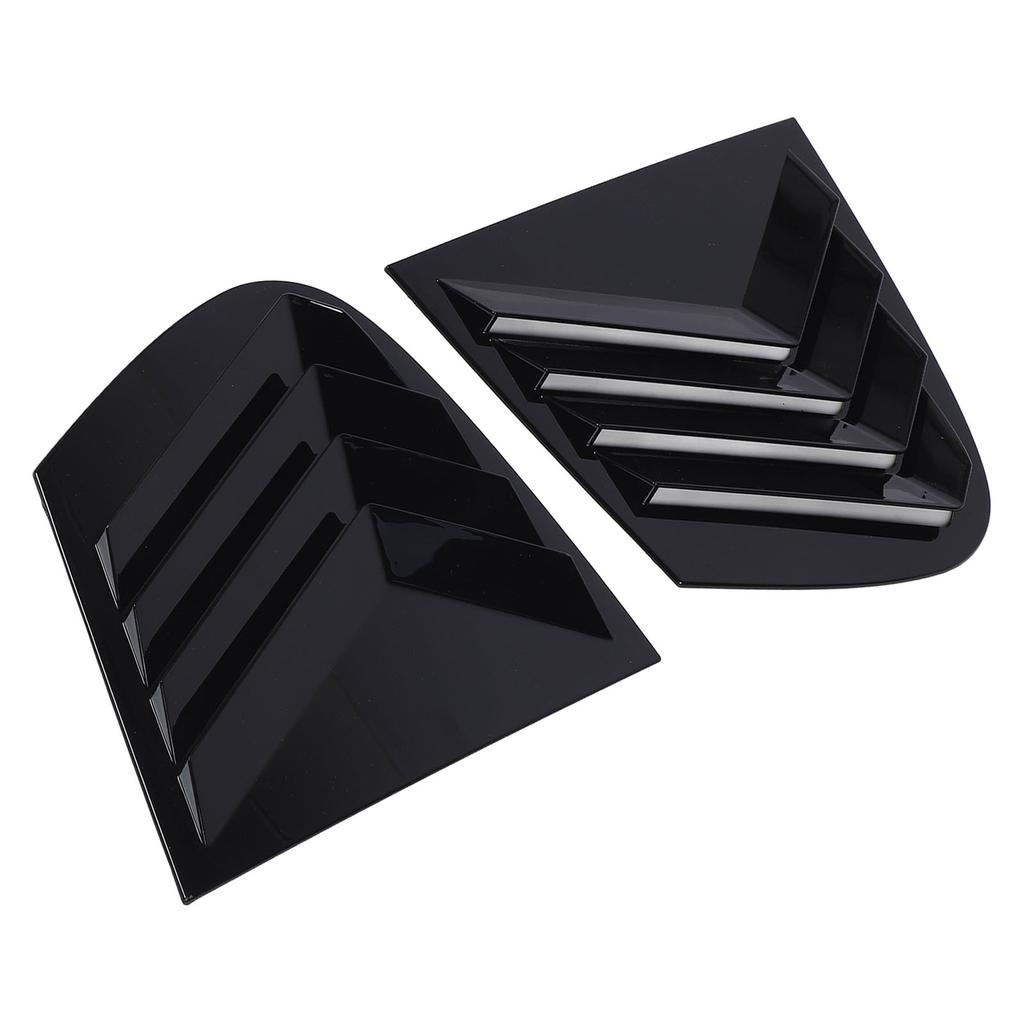 2 Pcs Rear Window Side Shutter Glossy Black Weatherproof Rugged Construction for 1 Series E87 2005 To 2011
