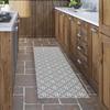 Storplanet tapis vinyle PVC Recyclable Croma hidra en taupe 60 x 200 cm