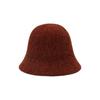 Chenille Women Panama Cap Solid Color Bucket Hat Elegant Knitted Fisherman Hat  Streetwear