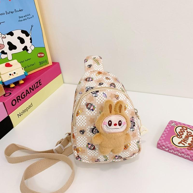 Plush Cozy Cartoon Radish Sling Backpack For Boys And Girls Breathable And Lightweight For Use Daily