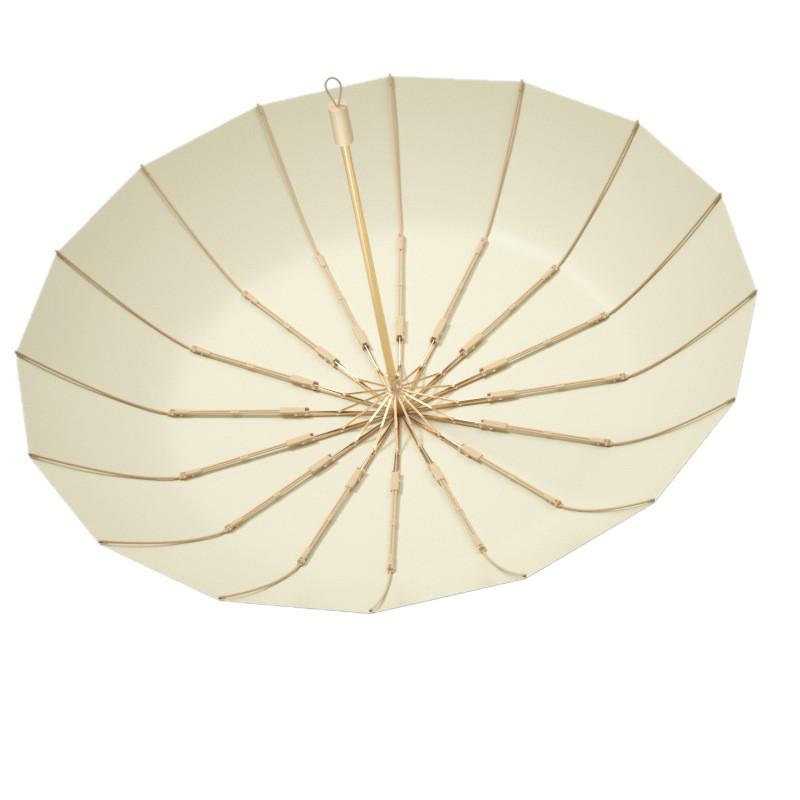 Personalized Solid Color Dual-Use Sun & Rain Vinyl Umbrella - Portable, Durable Sunshade for Students