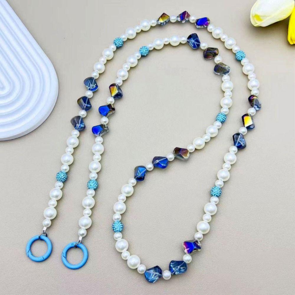Pearl/Irregular Beaded Pearl Phone Strap Hanging Decoration Anti-lost Wallet Necklace Chain Universal Beaded Phone Lanyard
