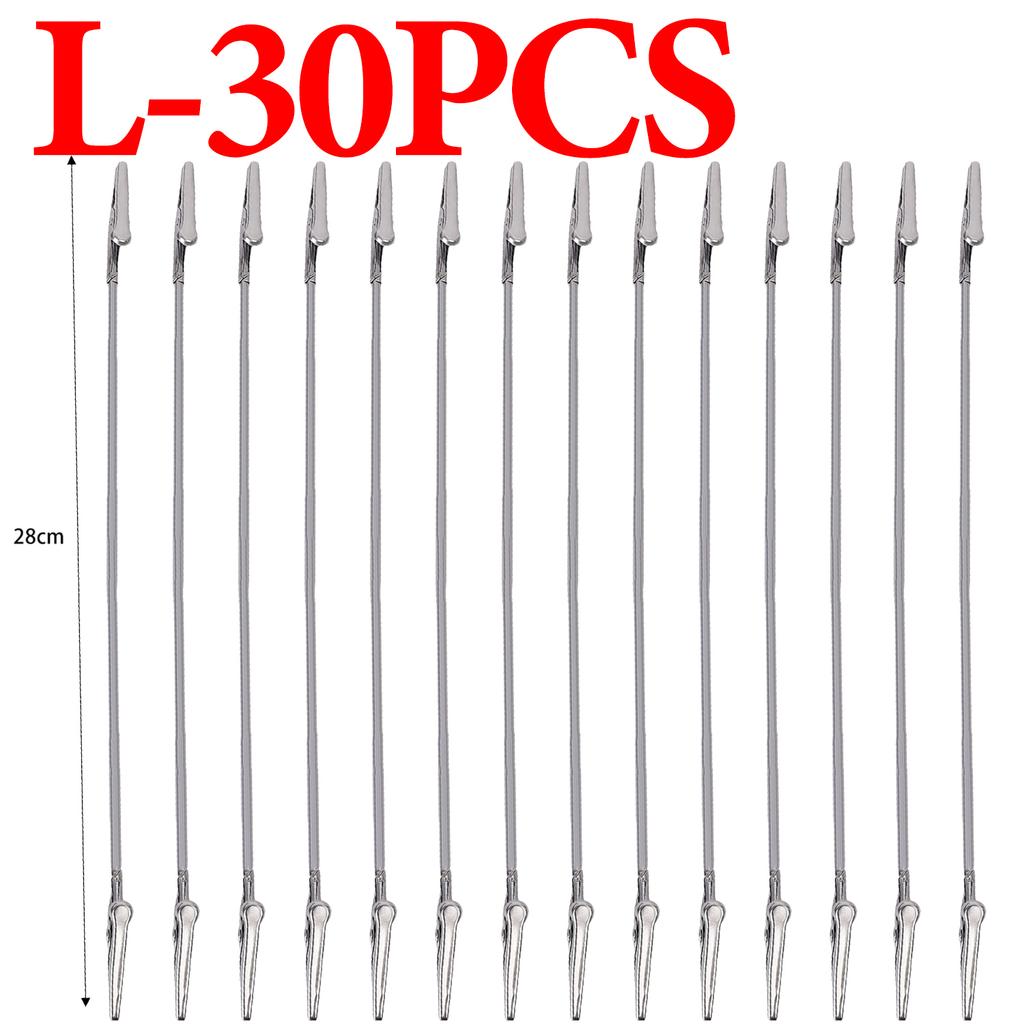 1-50Pcs Alligator Clips Metal Double Headed Mosquito-repellent Incense Clips Long Hose Holder for DIY Note Photo Memo Label