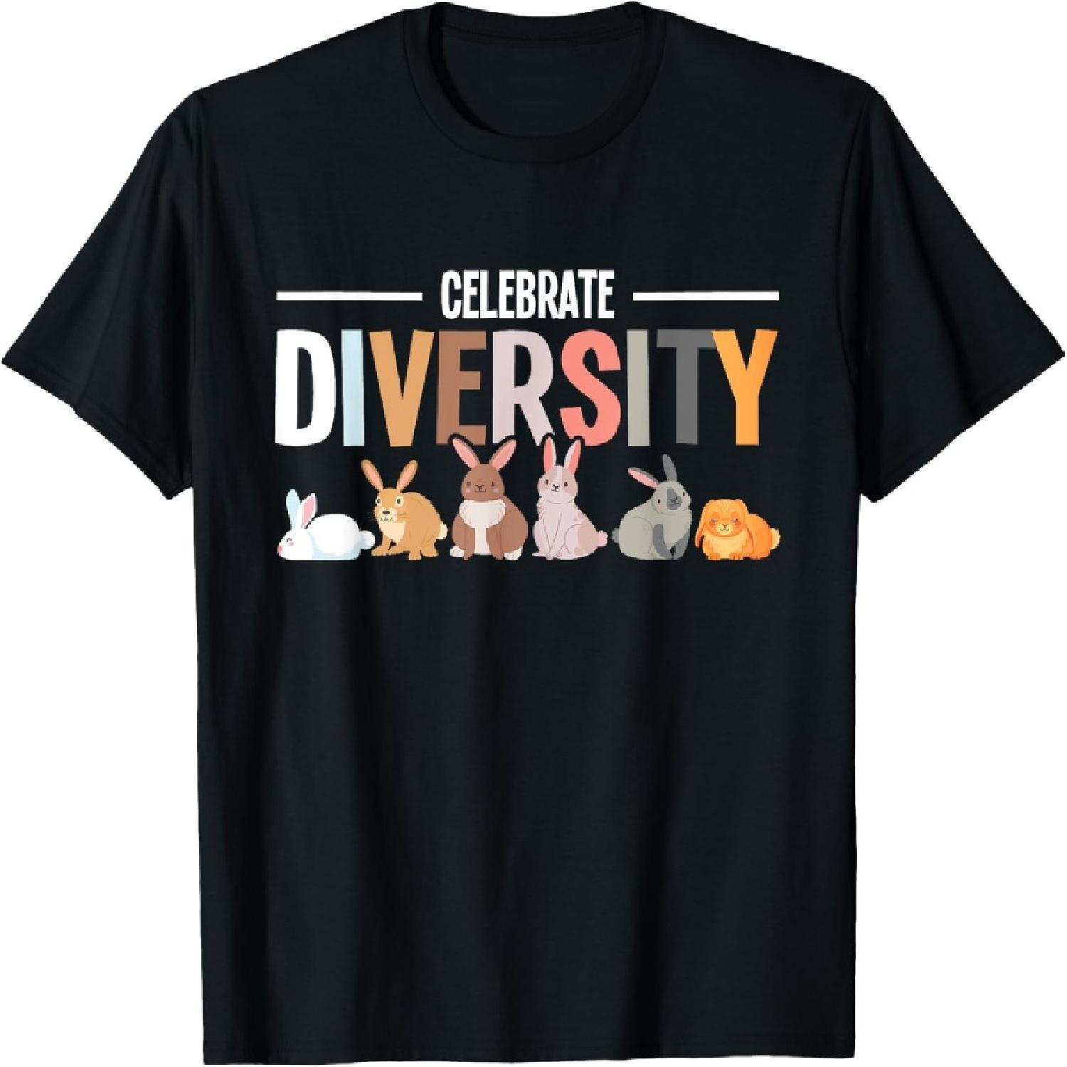 Celebrate Diversity - Rabbit Lover Zookeeper Bunny Breeder T-Shirt XXXXXL разноцветный