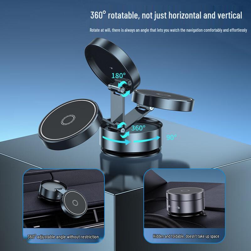 Q12 Foldable Magnetic Car & Desktop Phone Holder