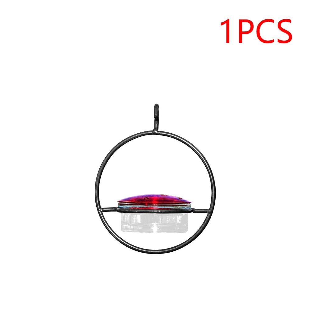 1-3PCS Hanging Hummingbird Feeder with Red Glass Bowl Hummingbird Feeder Tray for Garden Decoration Feeders For Birds