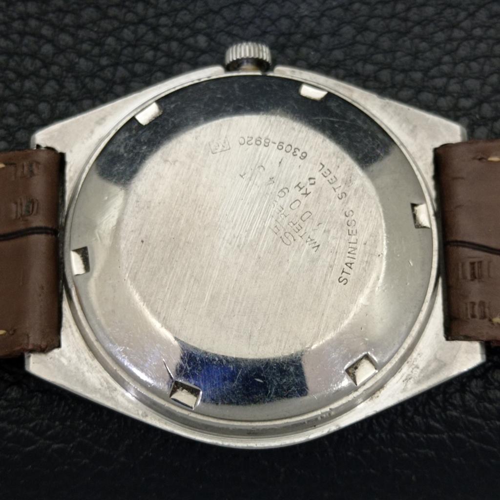 AUTOMATIC VINTAGE SEIKO 6309A JAPAN MENS BROWN COLOR DIAL WATCH a500840-5 R154-a500840