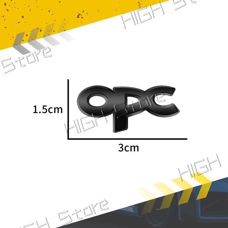 Mała Metalowa Naklejka 3D na Wnętrze Samochodu Logo OPC Naklejka z Emblematem na Kierownicę Samochodową Do Opel Astra G H J K Zafira B Corsa C D Insignia