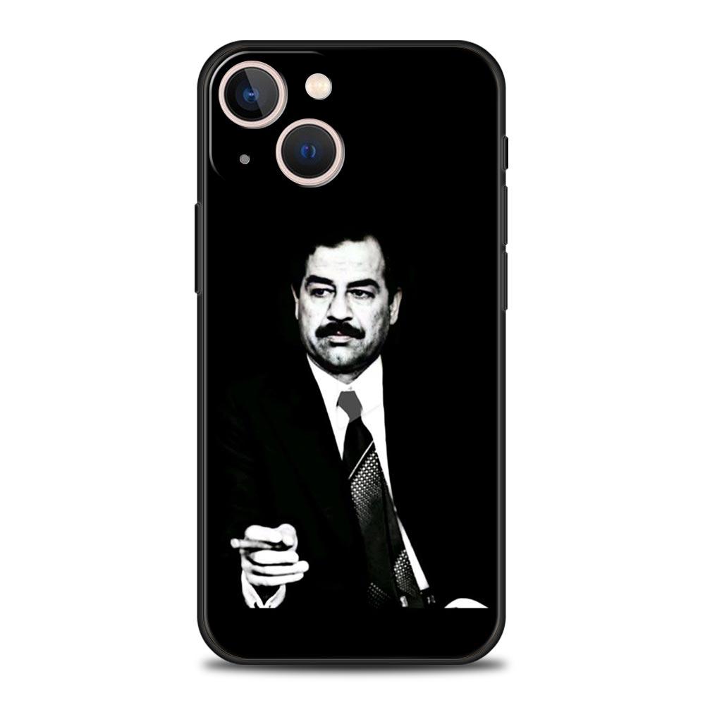 Arabic Iraq Saddam Hussein Phone Case For iPhone 17 16 15 Pro Max 11 12 13 14 7 8 Plus SE 2020 X XR XS Cover Soft Black