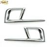 Chrome Front Fog Light Lamp Cover Trim-Pair Fit For Honda Odyssey 2018
