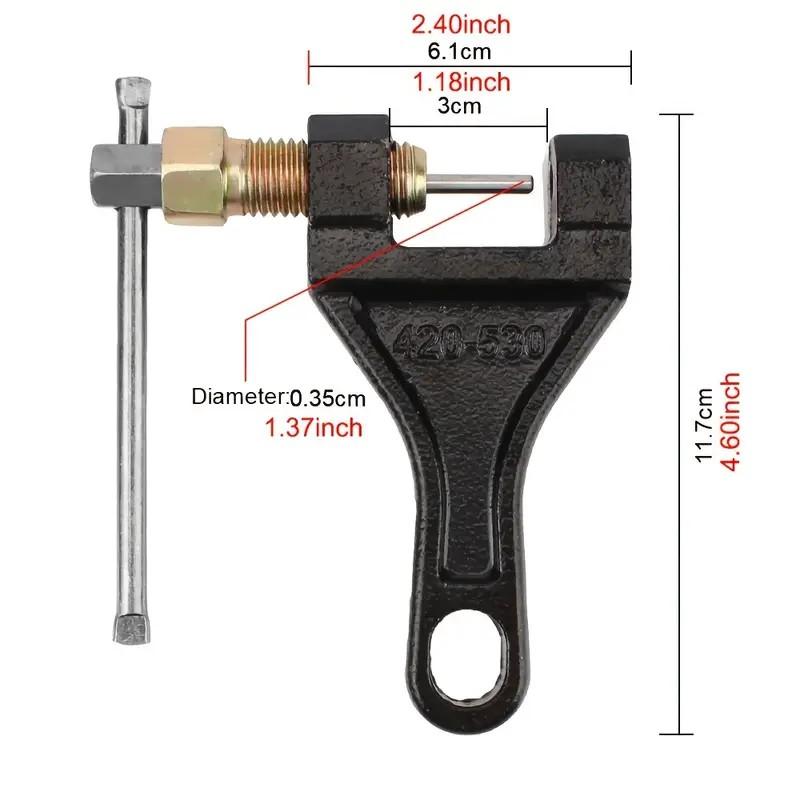 

Universal Chain Breaker and Cutter for Motorcycles, Bicycles and ATVs, Carbon Steel Wrench, Chain Link Separator