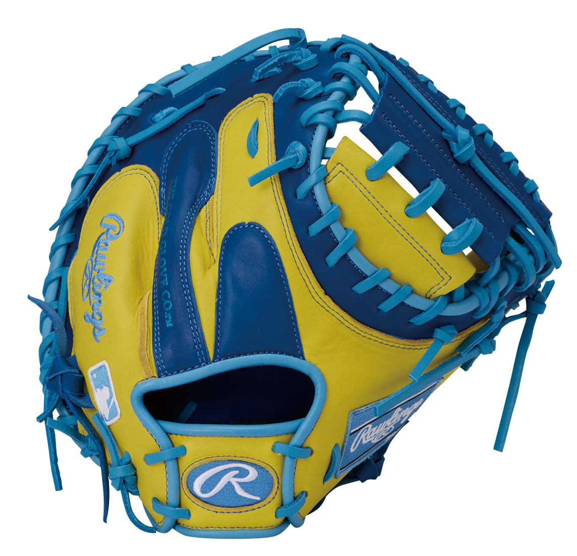 

Rawlings MLB COLOR SYNC Baseball Glove 33 throw HOH® Catcher s (Yellow/Royal, inches) - Right-handed