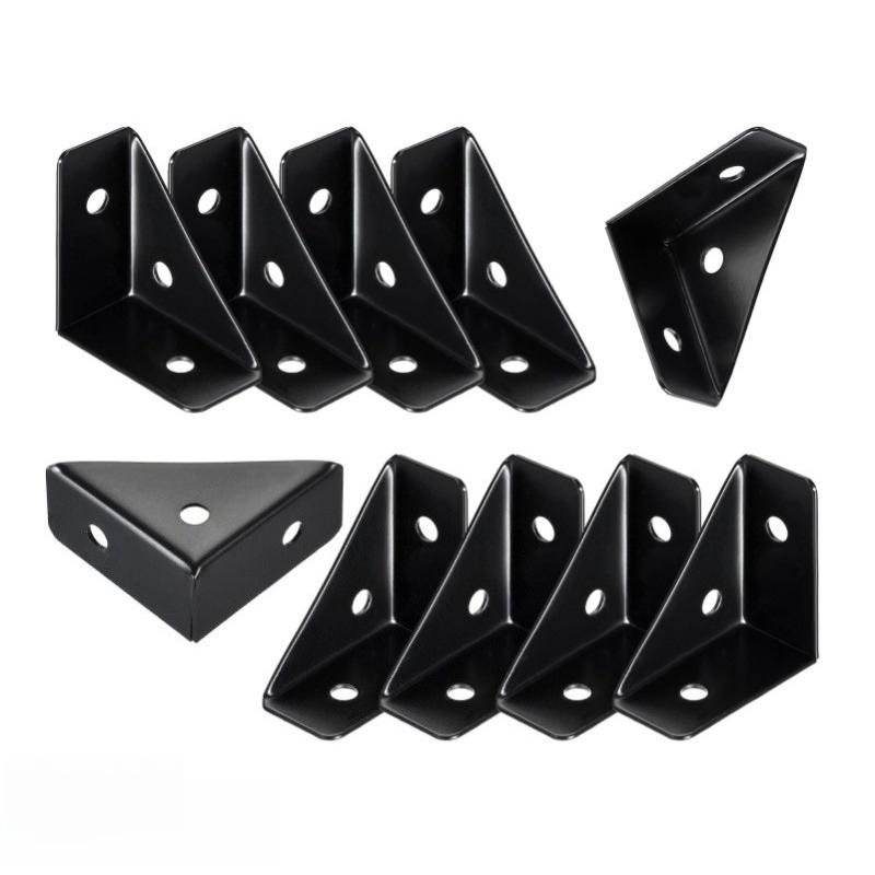 4/8PCS Heavy-duty Steel Angle Brackets,90° Right Angle Support,Triangle Corner Brackets,Durable Furniture Reinforcement Bracket