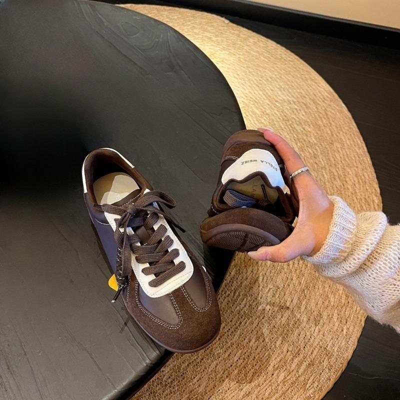 Retro Flat Shoes, Women's New Thick-soled Sports Shoes, Casual Shoes and Board Shoes