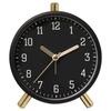 Elegant Quiet Quartzs Alarm Clock with Warm Yellow Nightlight for Peaceful Sleep Suitable for Home and Office Decors