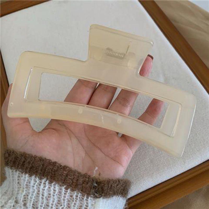 13cm Large Transparent Hair Claw Clip Women Minimalist Acrylic Plastic Shark Clip Elegant Ponytail Hairpin Girl Hair Accessories