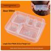Disposable 5-Compartment Meal Prep Containers with Lids