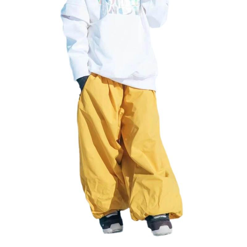 Pantaloni de schi retro americani cu model herringbone: Impermeabil, Rezistent la uzură, Căldură de iarnă, Unisex.