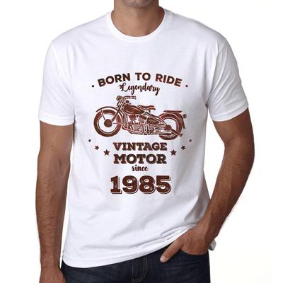 Men's Vintage Tee Shirt Graphic T Shirt Easy Rider Since 1985 White