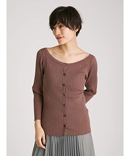 FRAY I.D. Women's 2-Way Boat Neck Rib Knit FWNT211906 MOC F