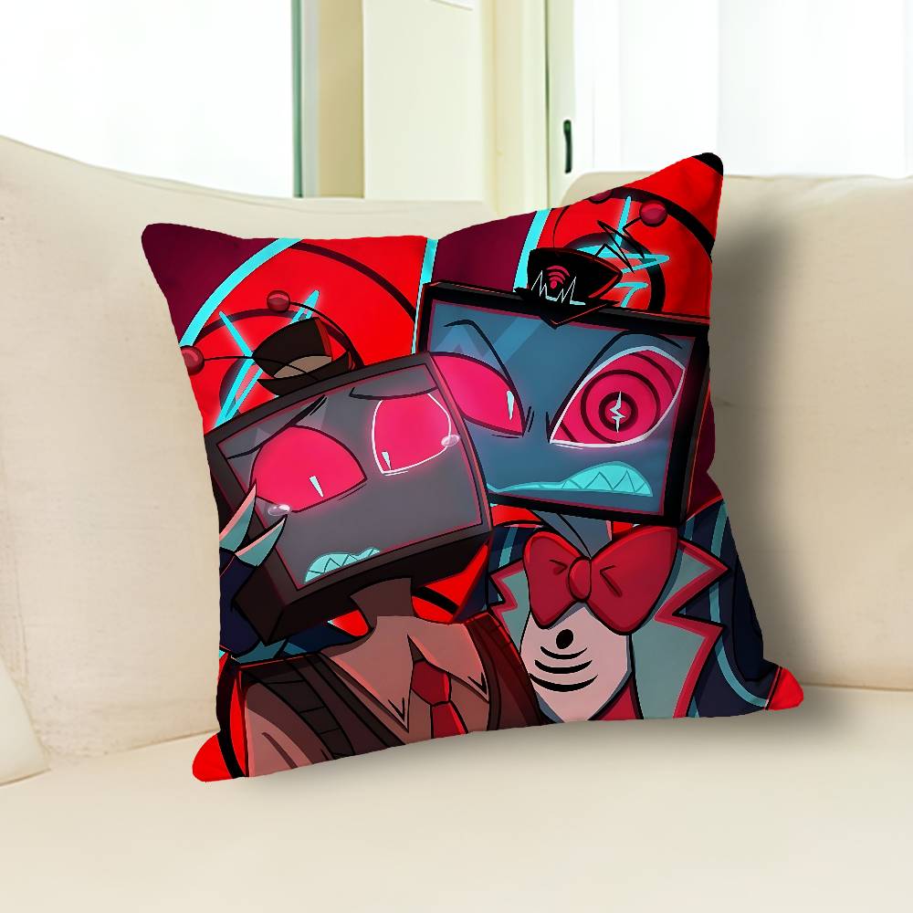 V-VOX Fidati di Noi H-Hazbins-S Celebrità Anime Merchandising Federa Stampata Versatile Decorazione per Divano Auto Ufficio Stanza Protettore