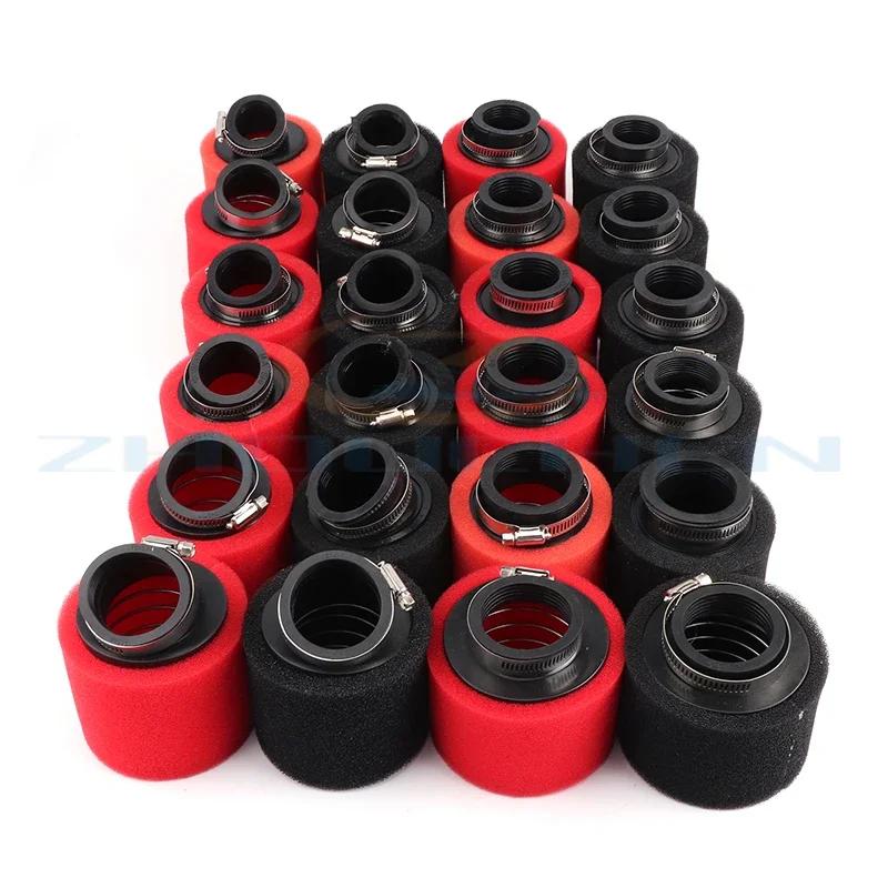 35mm 38mm 42mm 45mm 48mm Bogen Winkel Hals Schaumstoff Luftfilter Schwamm Reiniger Moped Roller Dirt Pit Bike Motorrad ROT Kayo BSE