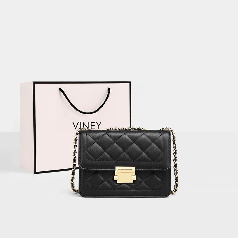 New Leather Fashion Messenger Bag Light Luxury Versatile Small Bag Commuter Women's Bag Shoulder Chain Bag Luggage