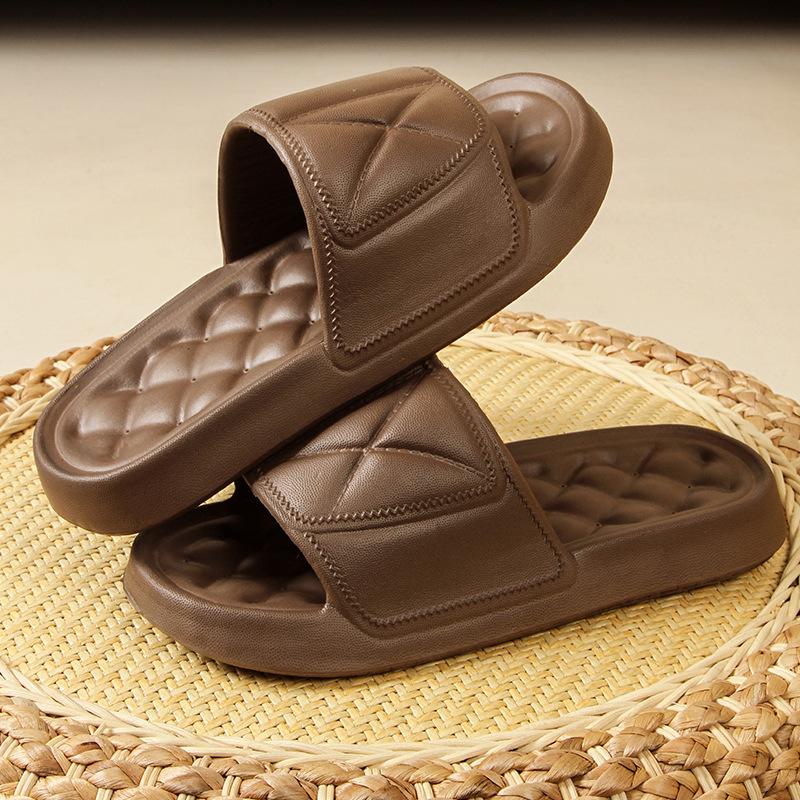 Cool slippers summer home indoor non-slip bath year new portable and comfortable couple bathroom slippers