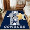Cowboys Team Logo Rug Game Carpet, Floor Mat for Bedroom Living Room Entryway Rug, Home Decor Idea Gift for Christmas birthday