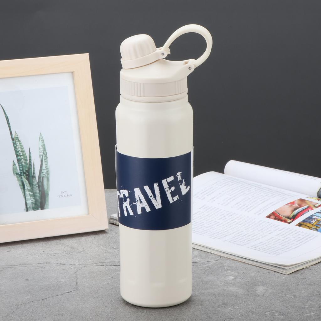 Fashion Macaron Smart Sports Water Cup Large Capacity Thermos Cup Student Kettle Outdoor Stainless Steel Thermos Cup