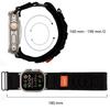 ERBORD Runner Nylon Strap for Apple Watch 1/2/3/4/5/6/7/8/9/10/11/SE Ultra 1/2/3 42/44/45/46/49mm, Black