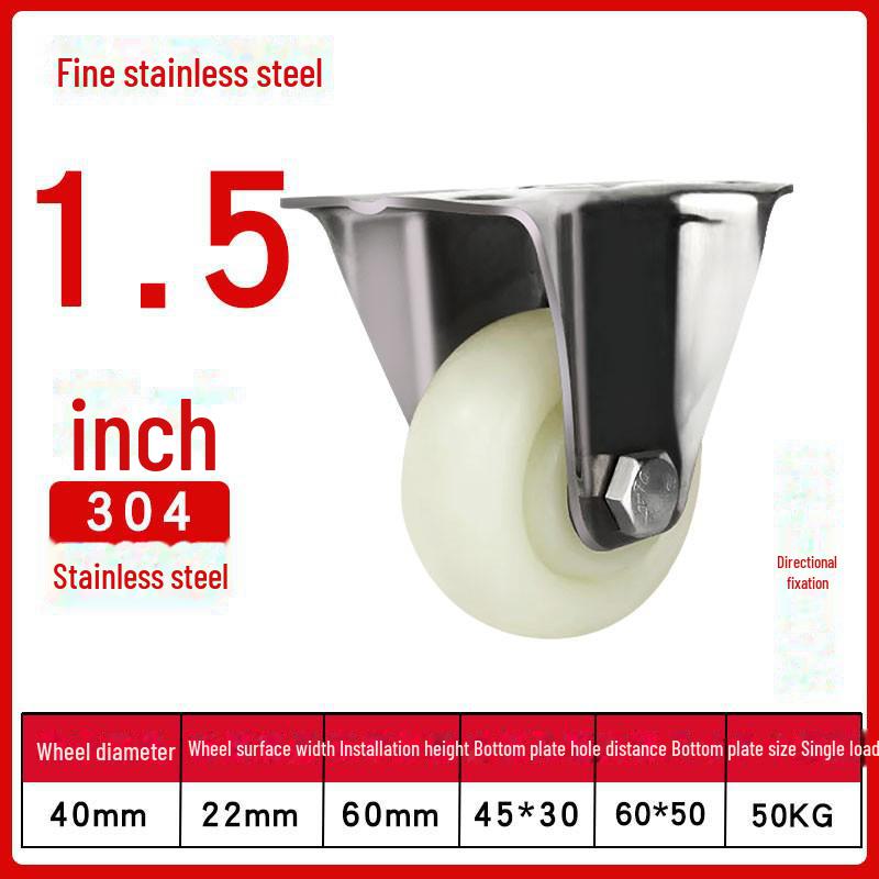 Robustes, wasserdichtes Nylon-Lenkrad aus Edelstahl 304 mit Bremse (4", 5", 6", 8").