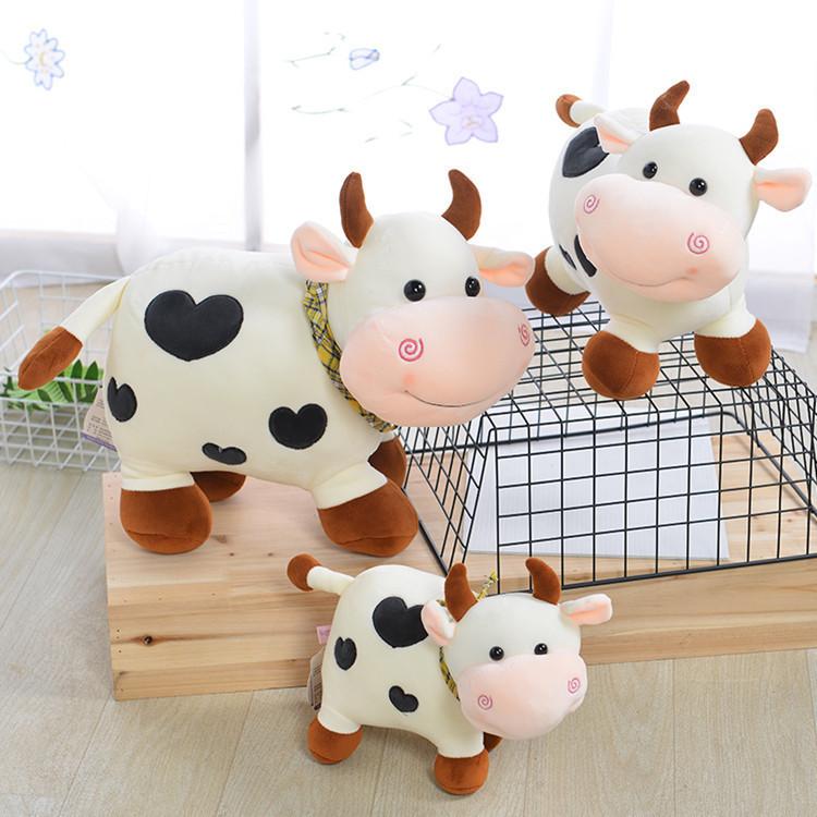 Plush Cow Toy With Soft Short Pile Material For Kids And Giftgiving