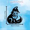 1pc Sleek Fox Metal Wall Art, Weather-Resistant Iron Garden Fence Decor Gift