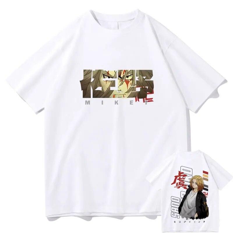 Anime Tokyo Revengers Mikey Unisexjiro Sano Grafické tričko Unisex Unisexga Harajuku Rock Krátký rukáv Unisex Hip Hop Trička nadměrné velikosti