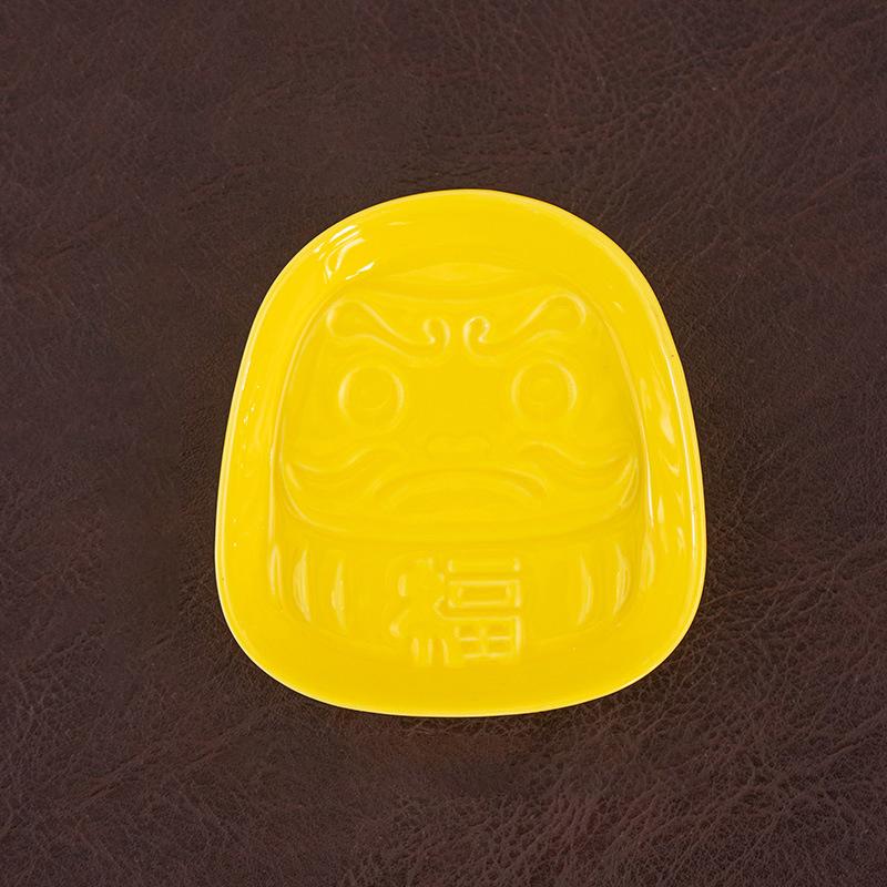 Японская керамическая тарелка для соуса Дарума, тарелка для приправ, маленькая тарелка, подставка для конусообразных благовоний, подставка для конусообразных благовоний, держатель, домашний декор для стола