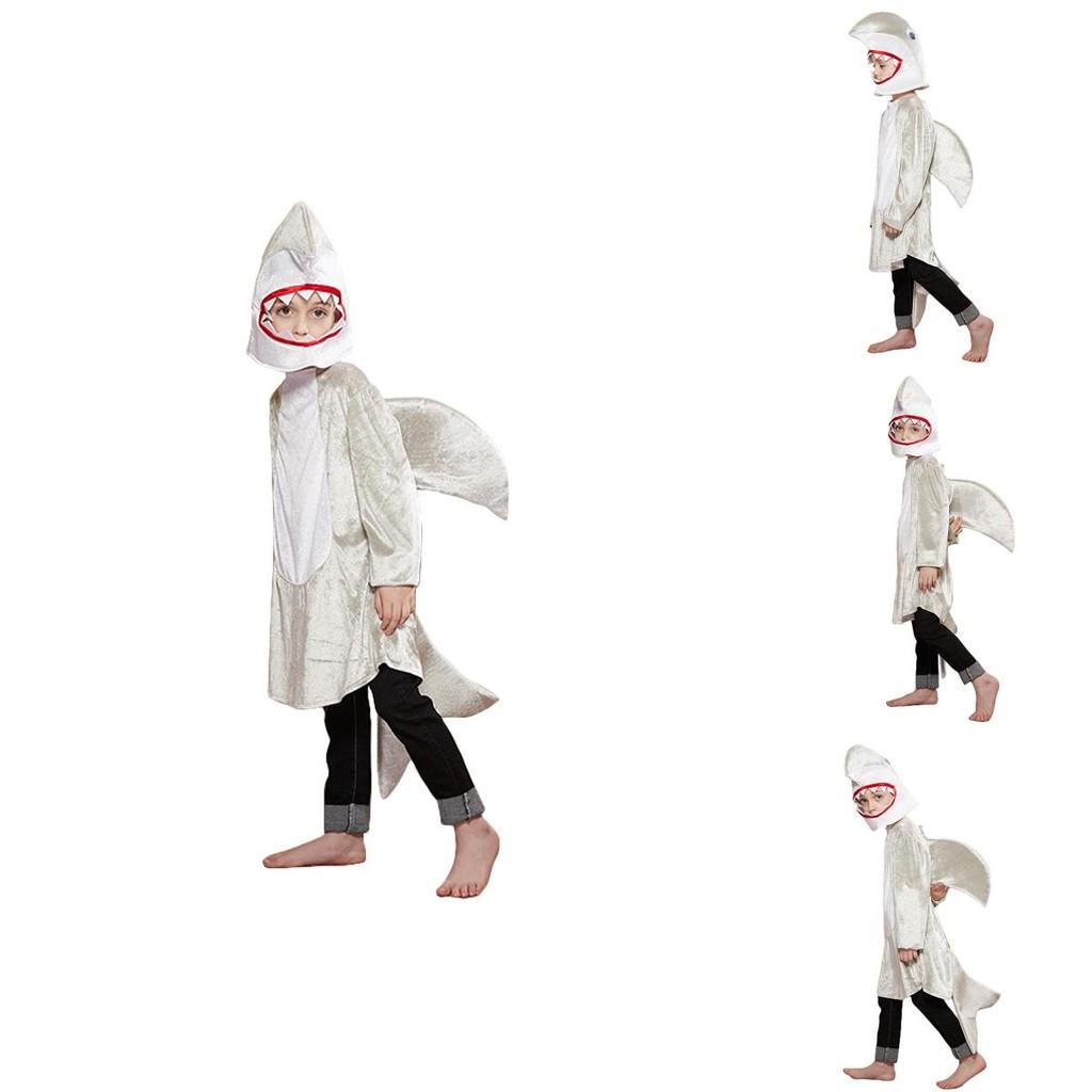 Kostium do odgrywania ról Rekin dla dzieci z poliestru na imprezę Halloweenową