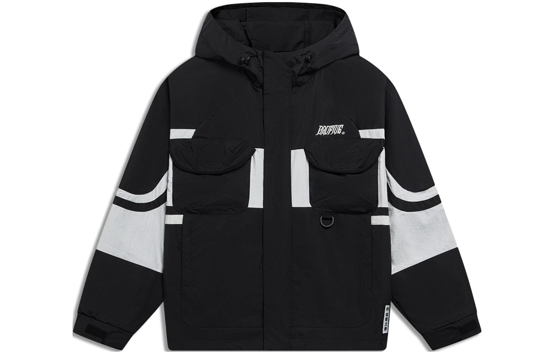 Li Ning BADFIVE Trench Coat Men s Black AFDT055-3 L