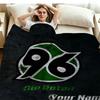 1PC Hannover 96 Custom Name Patterned Flannel Blanket Suitable For All Seasons for Home Decor Warmth and Comfort Gifts Holiday Present