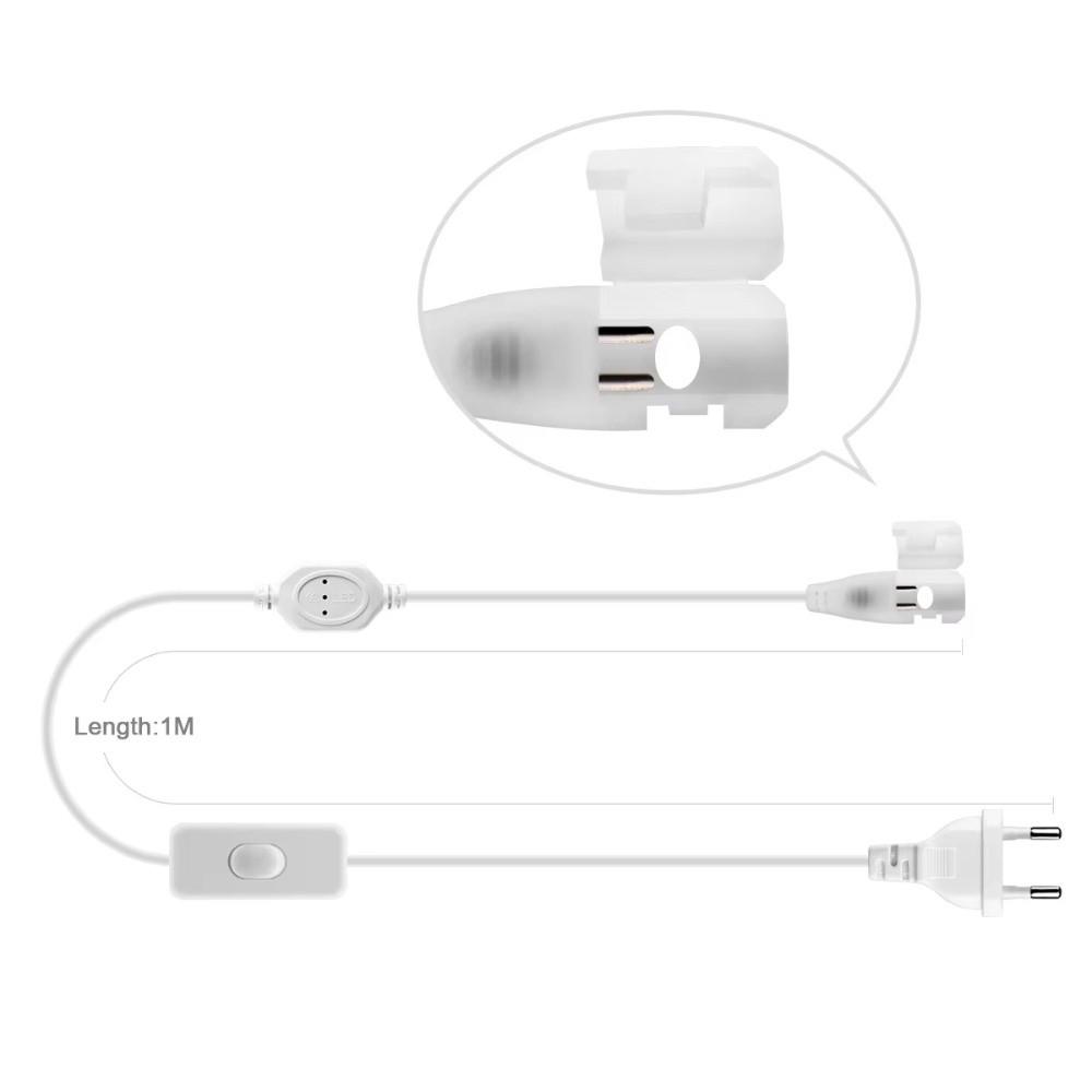 220V 110V LED Strip Power Plug Flexible Supply Plug With Switch for LED Strip Light