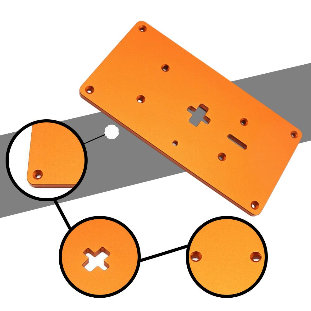DIY Woodworking Projects Aluminum Alloy Insert Plate Easy Setup And Integration Enhanced Drilling Efficiency 51*108mm