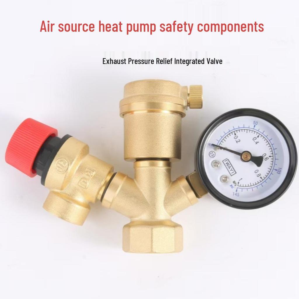 Brass Safety Pressure Relief Valve for Floor Heating & Boiler Exhaust