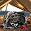 1pc Joker Outdoor Flannel Throw Blanket Soft, Lightweight & Warm for Sofa, Office