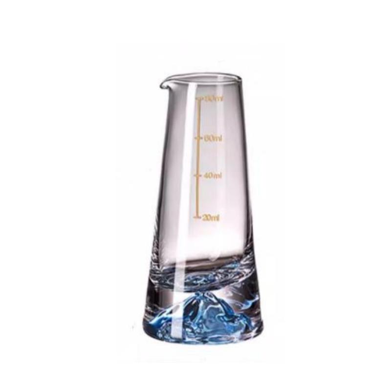 BRBlue Mountain Liquor Cup Transparent Glass Cup Wine Pot Set Wine Divider Drinking Utensils Wooden Frame Set Cups GlassesEY