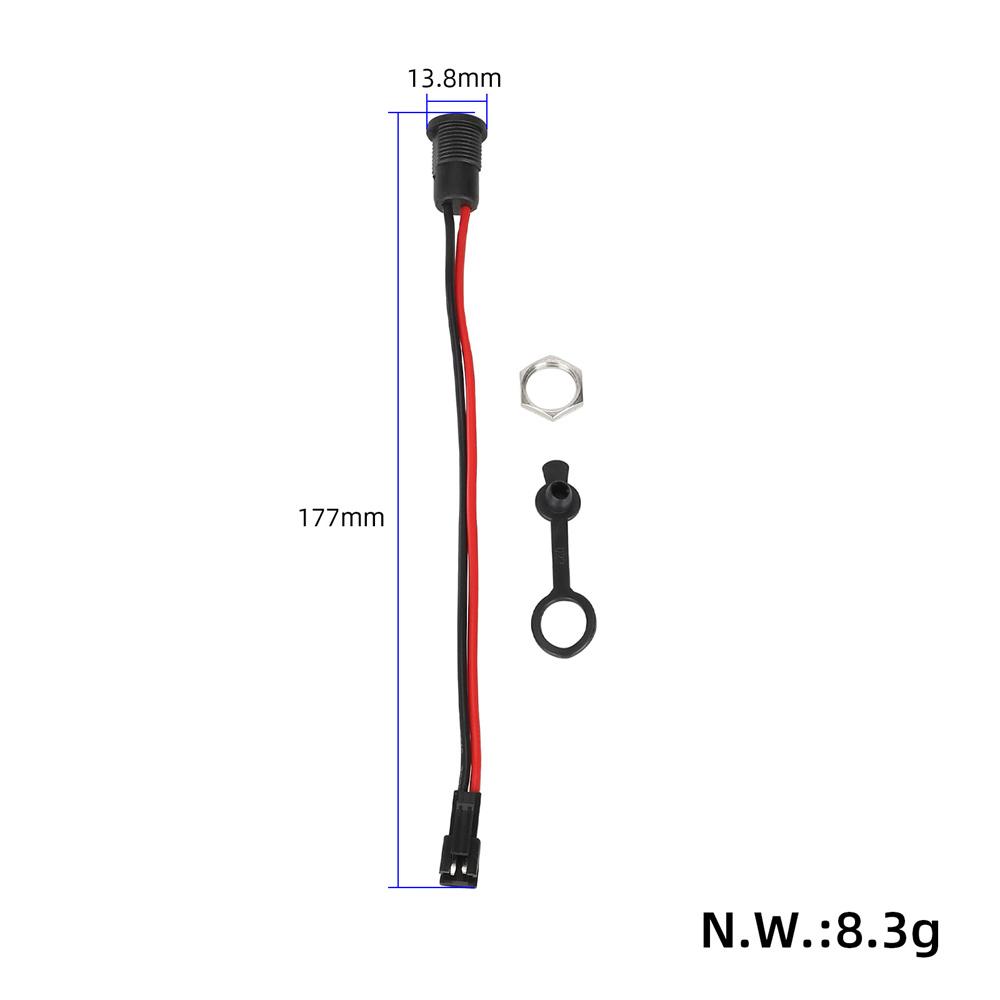 DC Power Socket - 5.5x2.1mm - With Cable For Electric Scooter Charging