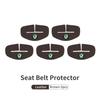 BHBD3 Car Seat Belt Buckle Cover Leather Protector Anti-collision Case For Skoda Kodiaq Fabia Kamiq Karoq Octavia 2 3 Rapid Scala