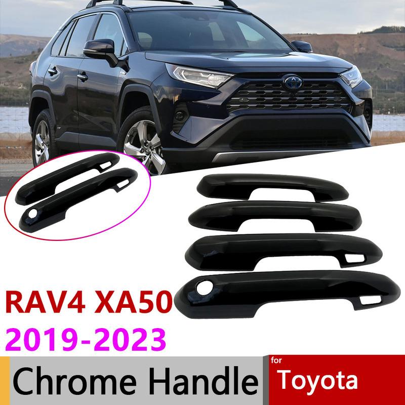 For Toyota RAV4 RAV 4 XA50 XA 50 Suzuki Across ~ Gloss Black Door Handle Cover Car Exterior Styling Accessories Stickers