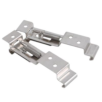 2Pcs Car License Plate Frame Holder Stainless Steel Car License Clamps Trailer Number Plate Clips Holder for Trailer Caravan