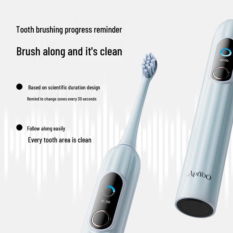 ApiYoo Smart Sonic Electric Toothbrush CN plug (adapter included)