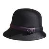 New wool bucket hat women's autumn and winter elegant basin hat outdoor leisure warm woolen top hat